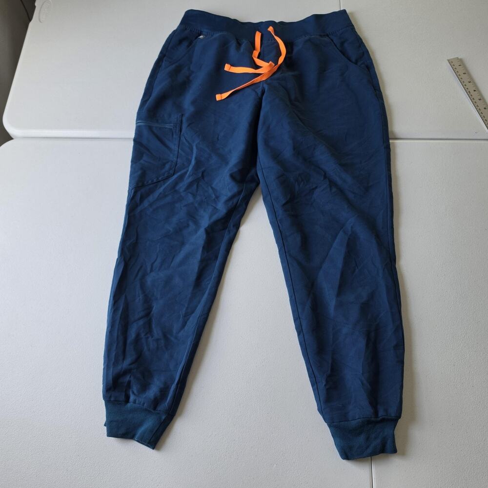 FIGS Technical Collection Zamora Jogger Pants Womens L Blue Scrub Stretch